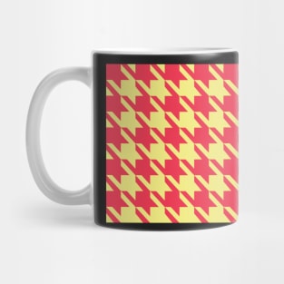 Orchard Houndstooth - Red and Yellow Mug